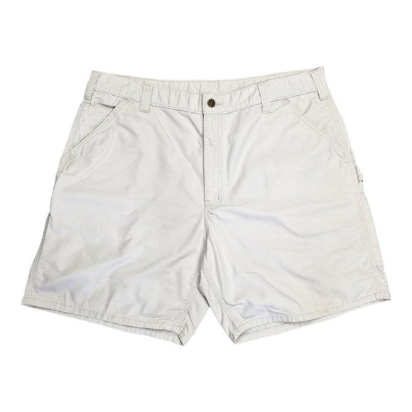Carhartt Mens Cream Shorts - Picture 2 of 6